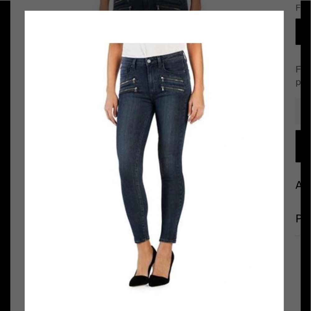 PAIGE EDGEMONT SKINNY JEAN WITH 4 ZIPPERS